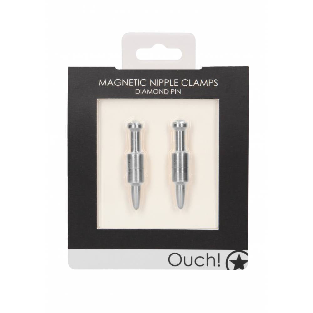 Shots Toys Magnetic Diamond Pin Nipple Clamps Nipple and Clit Clamps