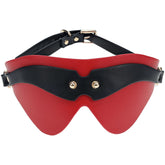 Shots Toys OUCH Milan Collection BDSM Play Blindfold Black / Red Masks And Blindfolds