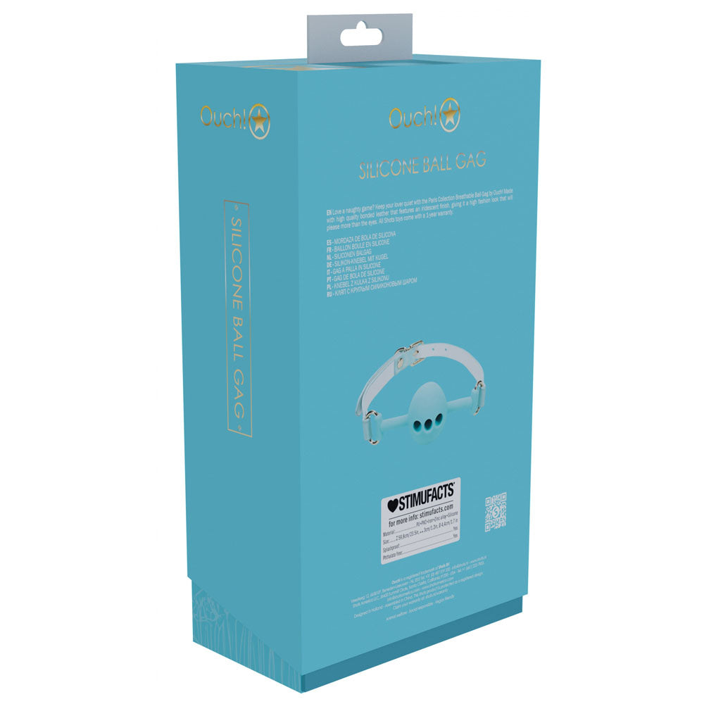 Shots Toys OUCH! Paris Collection Breathable Silicone Ball Gag Restraint Bondage Gags and Bits