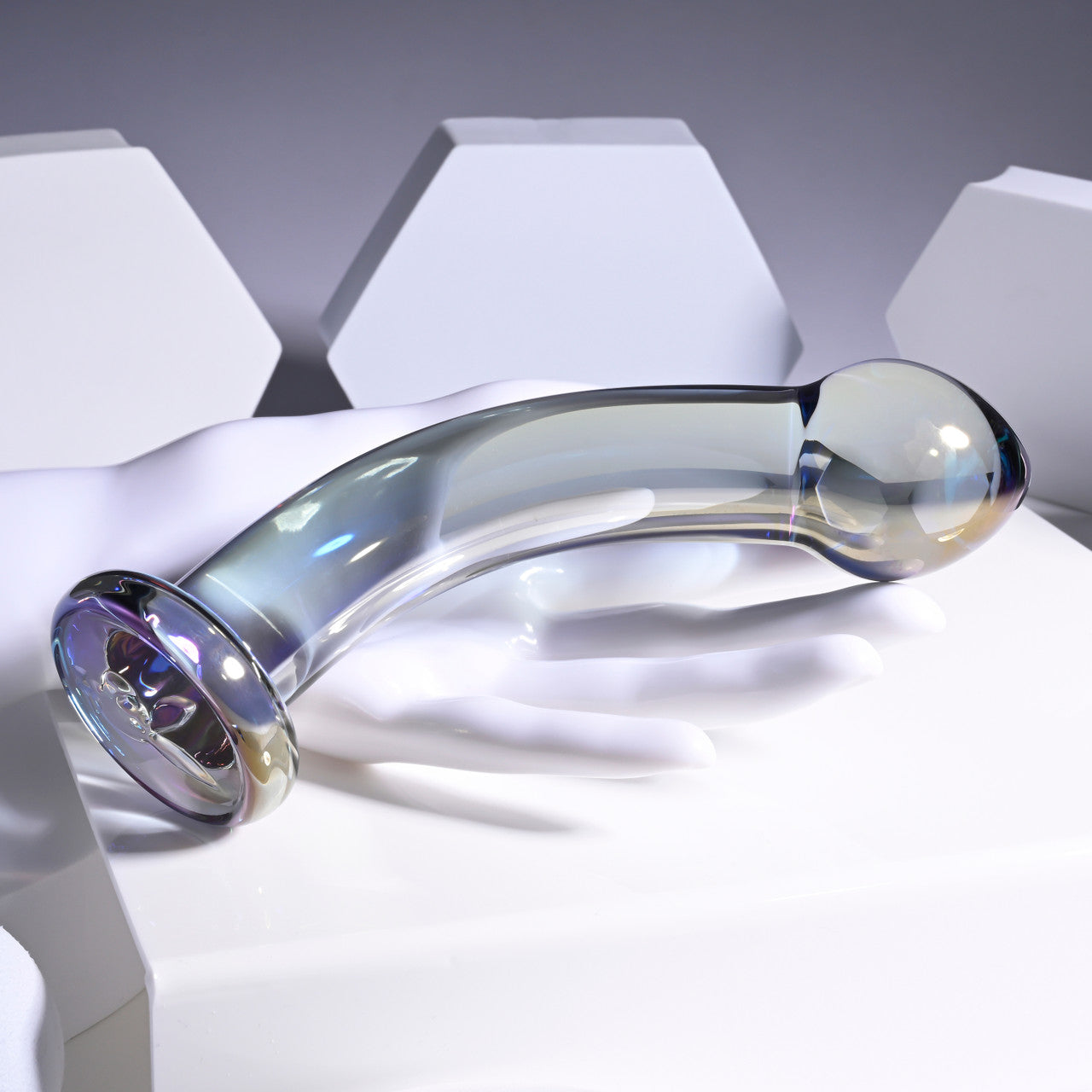 Playboy Pleasure Jewels King Multi Play Glass Dildo Realistic Dildos