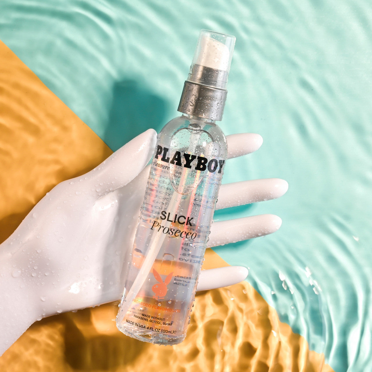 Playboy Pleasure SLICK PROSECCO Flavoured Adult Lubricant Water Based Lubes