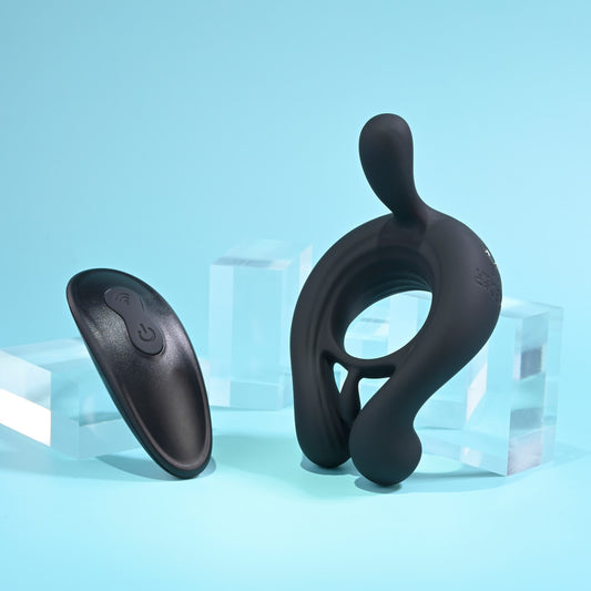 Playboy Pleasure Triple Play Remote Control Cock Ring - Vibrating Cock Rings
