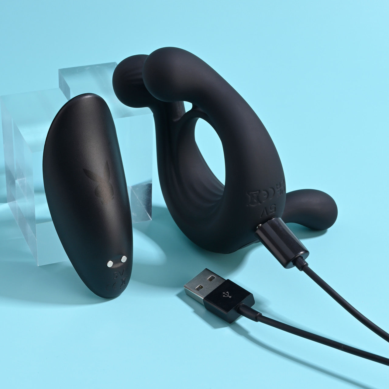 Playboy Pleasure Triple Play Remote Control Cock Ring Vibrating Cock Rings