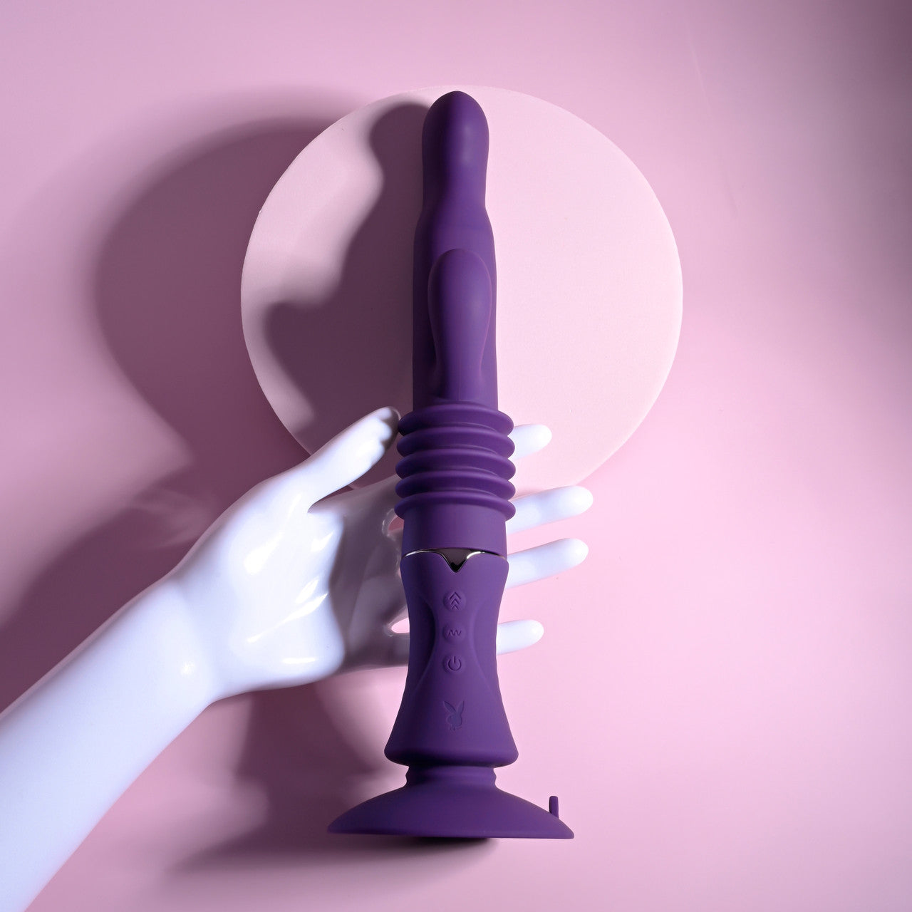 Playboy Pleasure HOPPY ENDING Thrusting Rabbit Vibrator Rabbit Vibrators