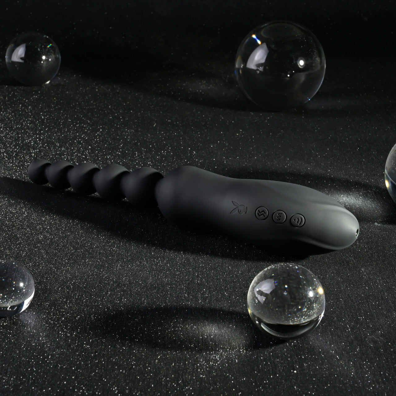 Playboy Pleasure LET IT BEAD Dual Ended Suction Vibrator Anal Beads and Balls