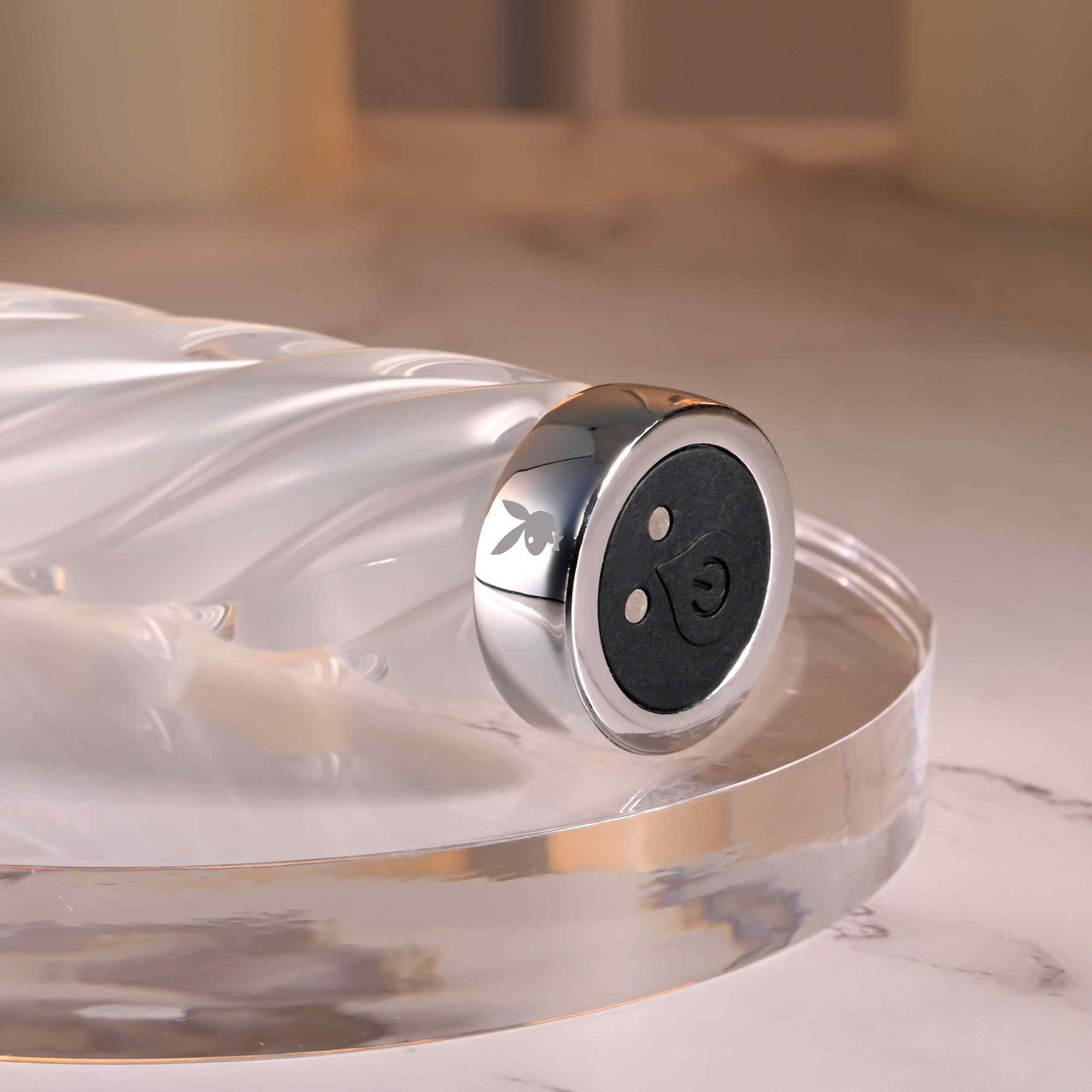 Playboy Pleasure IN A TWIST Glass Bullet Vibrator Bullet Vibrators