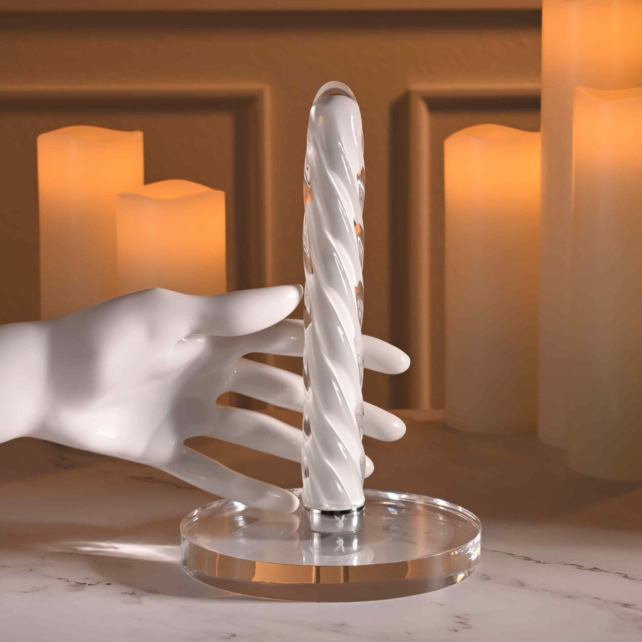 Playboy Pleasure IN A TWIST Glass Bullet Vibrator Bullet Vibrators
