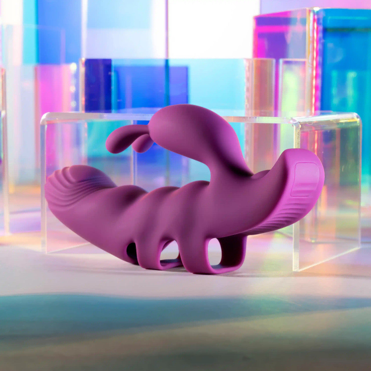 Playboy Pleasure LEND A HAND Finger Vibrator Purple Finger and Tongue Vibrators