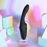 Playboy Pleasure OVERDRIVE Thrusting G Spot Vibrator Black G-Spot Vibrators