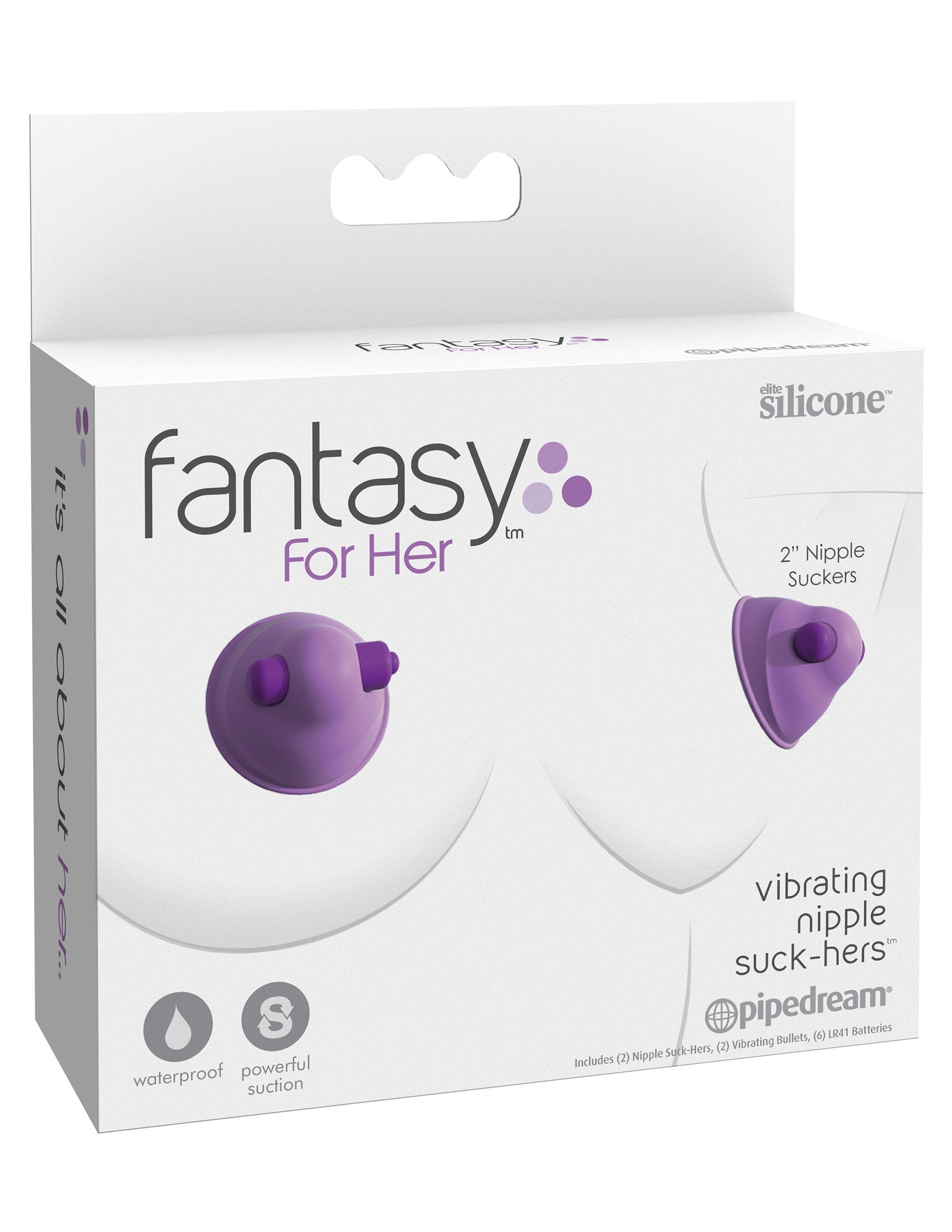 Fantasy for Her Vibrating Nipple Suck-Hers Clamps Nipple and Clit Clamps