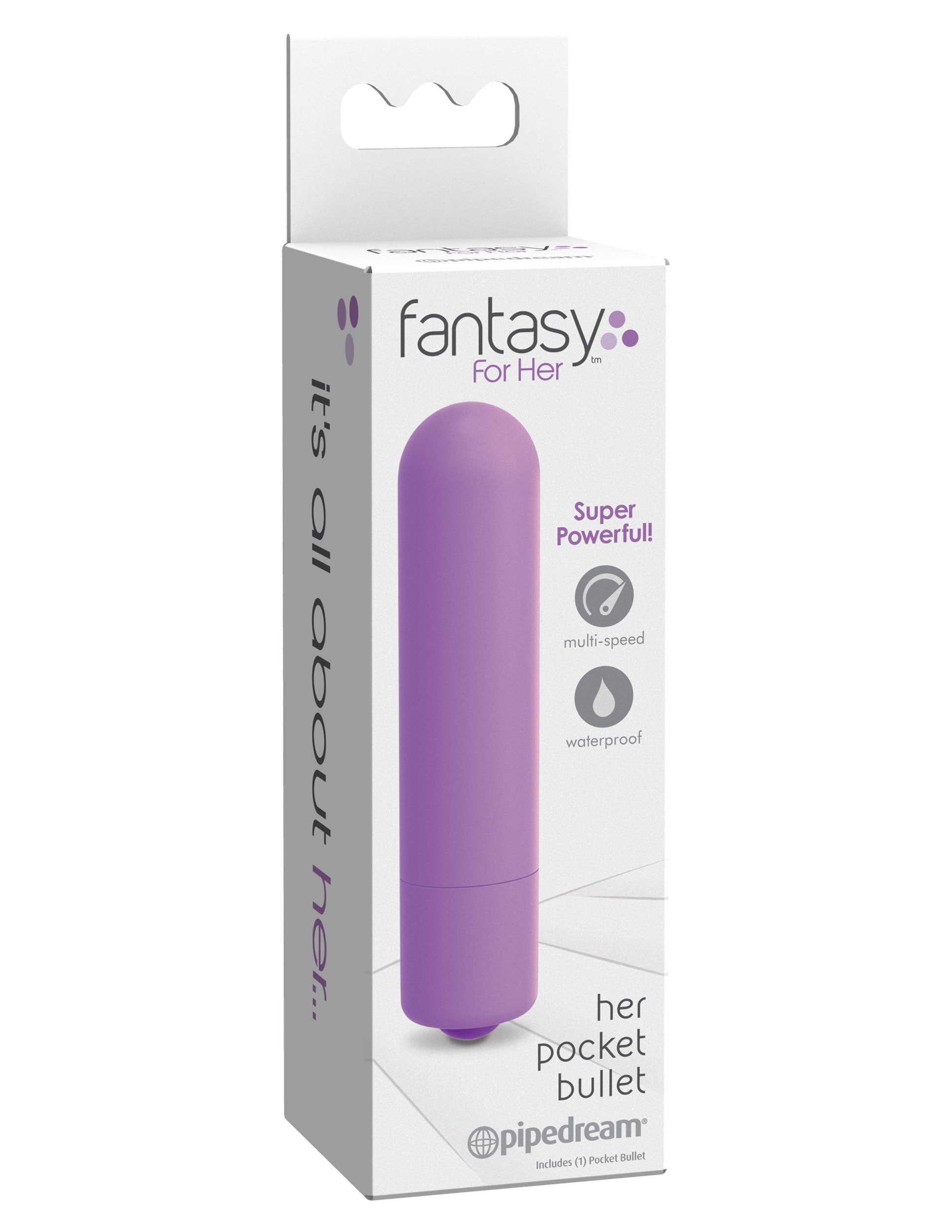 Pipedream Fantasy For Her Pocket Bullet Vibrator Purple Bullet Vibrators