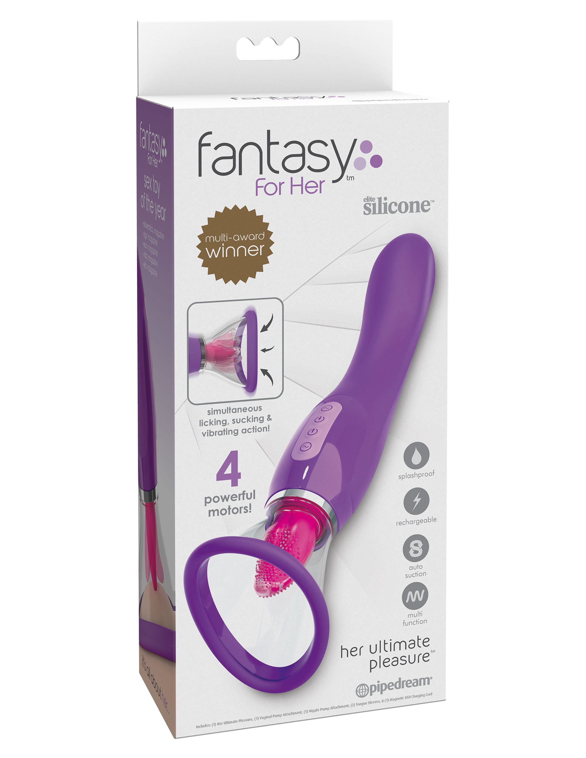 Pipedream Her Ultimate Pleasure Oral Simulator Clit Ticklers and Pulsators