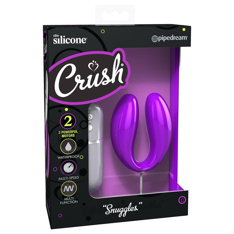 Pipedream Crush Snuggles Remote Control Couples Vibrator Clit Ticklers and Pulsators
