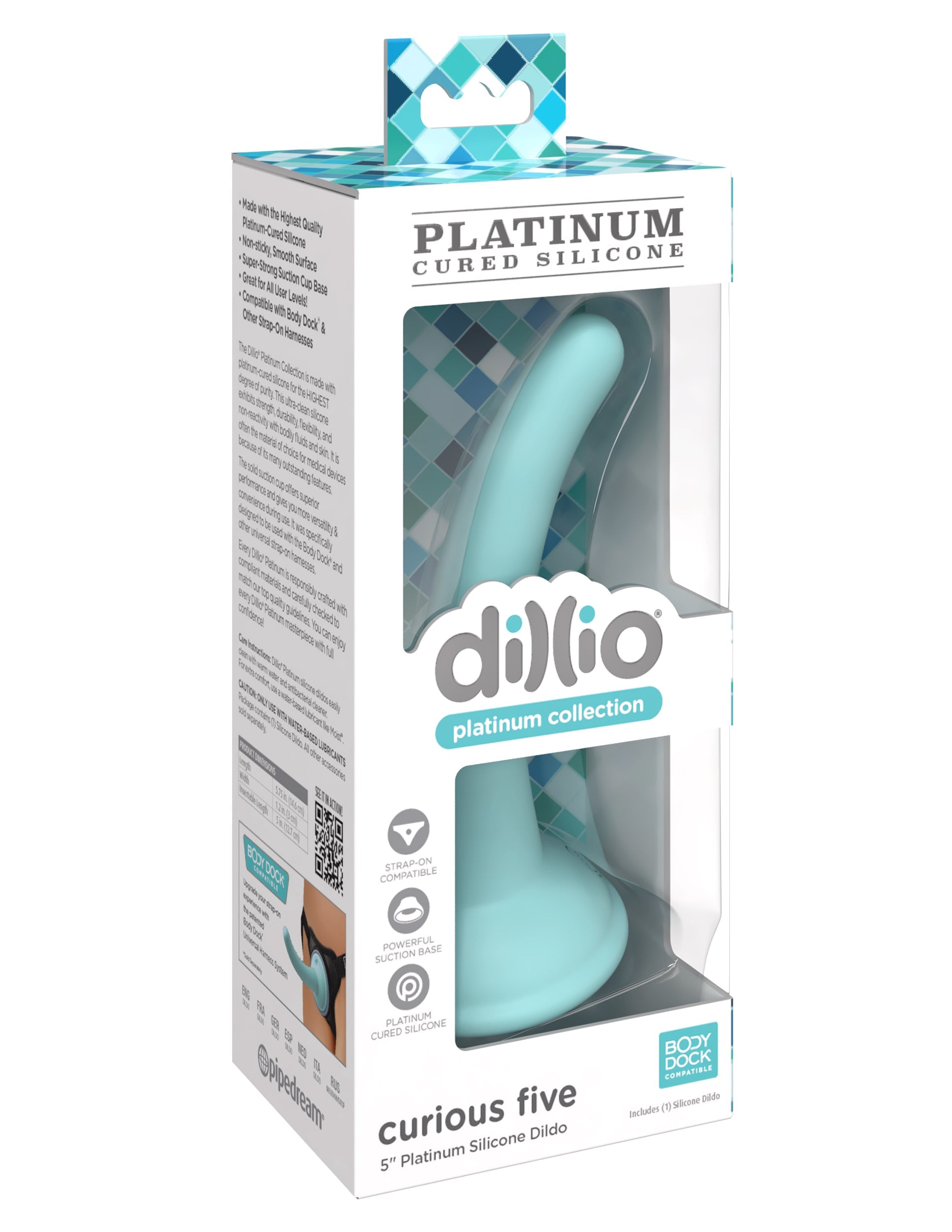 Pipedream Dillio Platinum Curious Five Silicone Dildo Realistic Dildos