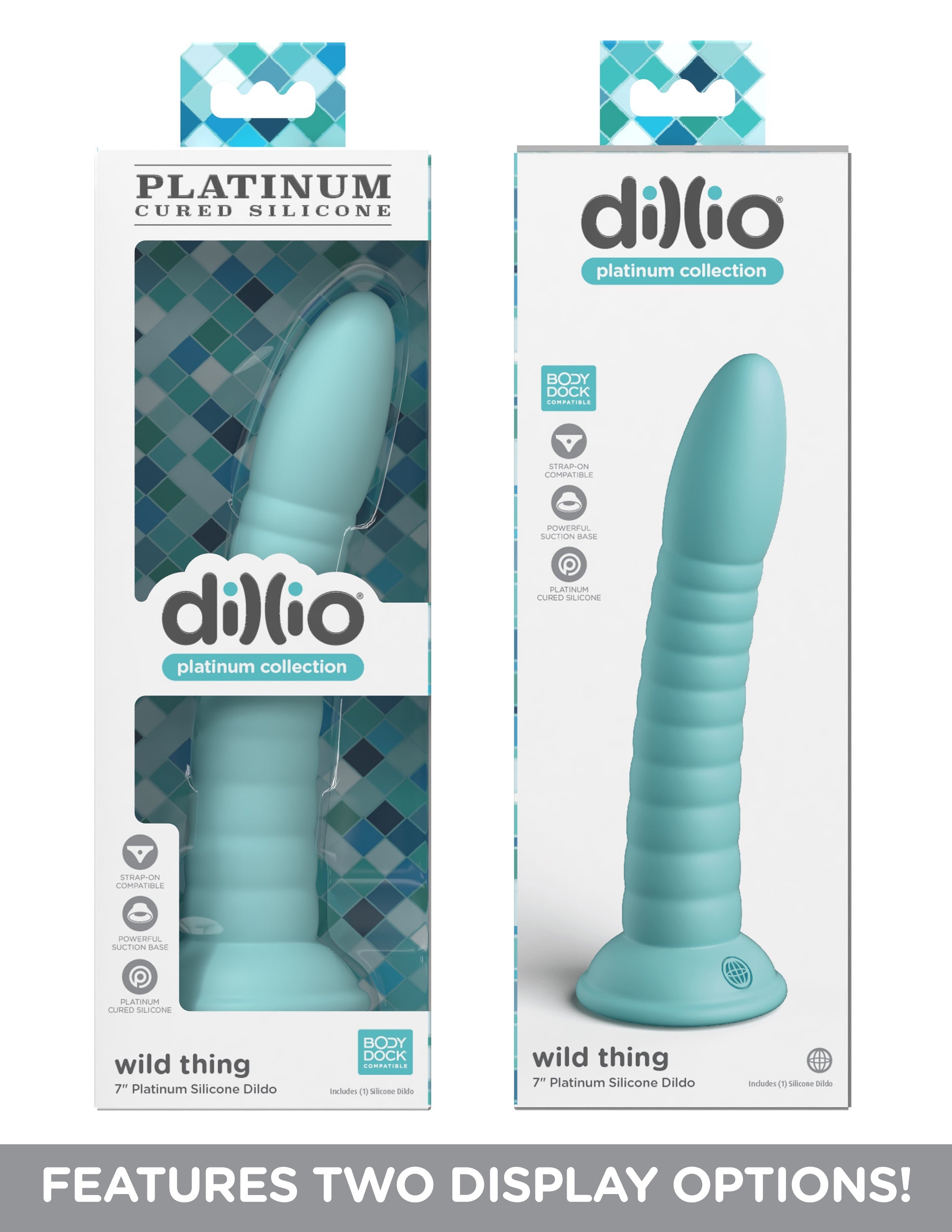 Pipedream Dillio Platinum Wild Thing 7 inch Silicone Dildo Realistic Dildos