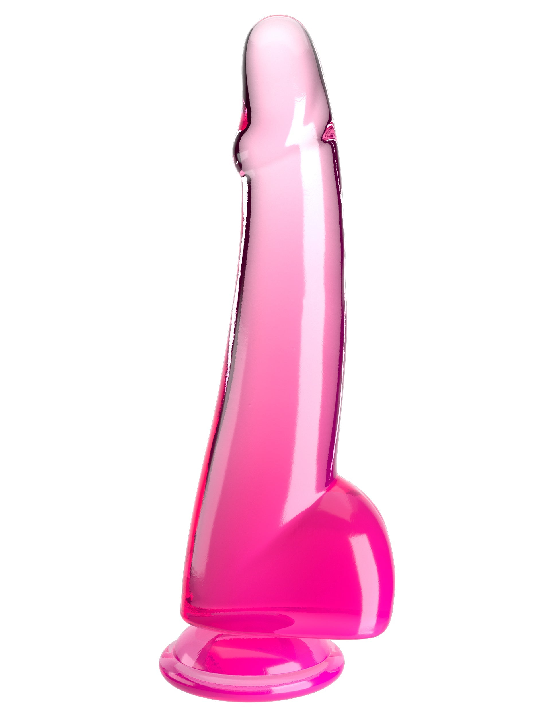 King Cock Clear 10 inch Realistic Dildo with Balls Realistic Dildos