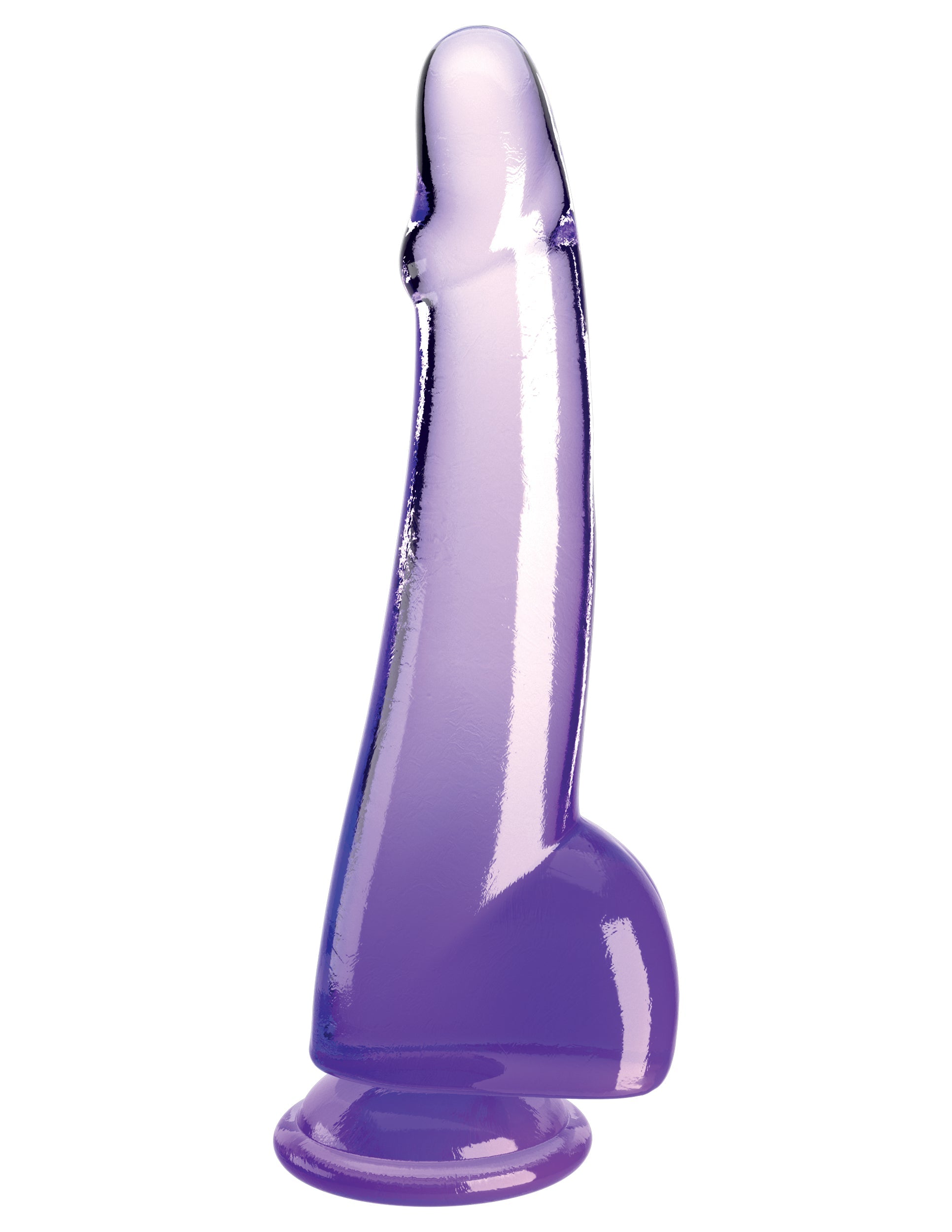 King Cock Clear 10 inch Realistic Dildo with Balls Realistic Dildos