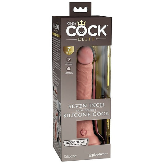 Dual-Density Delight - King Cock Elite Silicone Dildo