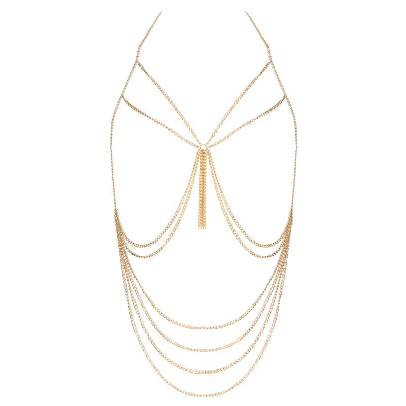 Muse Tassel BDSM Chain Harness O/S Cuffs And Restraints