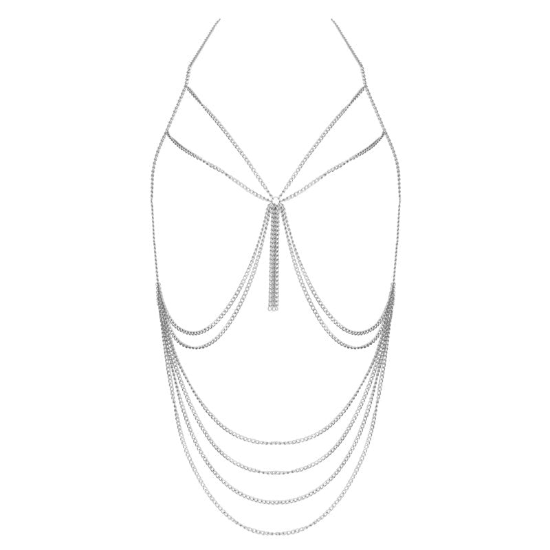 Muse Tassel BDSM Chain Harness O/S Cuffs And Restraints