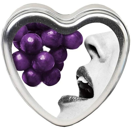 Earthly Body Edible Heart Massage Candle 4 oz - Sex Pheromones and Perfumes
