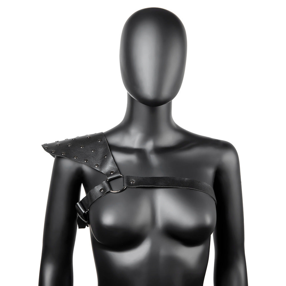 BDStyle One Shoulder Fetish Play Chest Harness Default Title Cuffs And Restraints