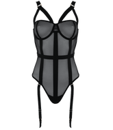 Muse Black Mesh One Piece Womens Fetish Teddy Small Her Fetish