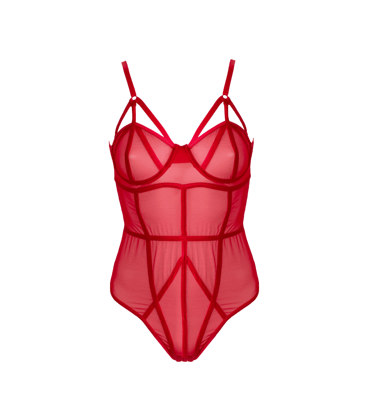 Muse Lingerie BDSM Play Sexy Womens Bodysuit Red Red Large Her Fetish