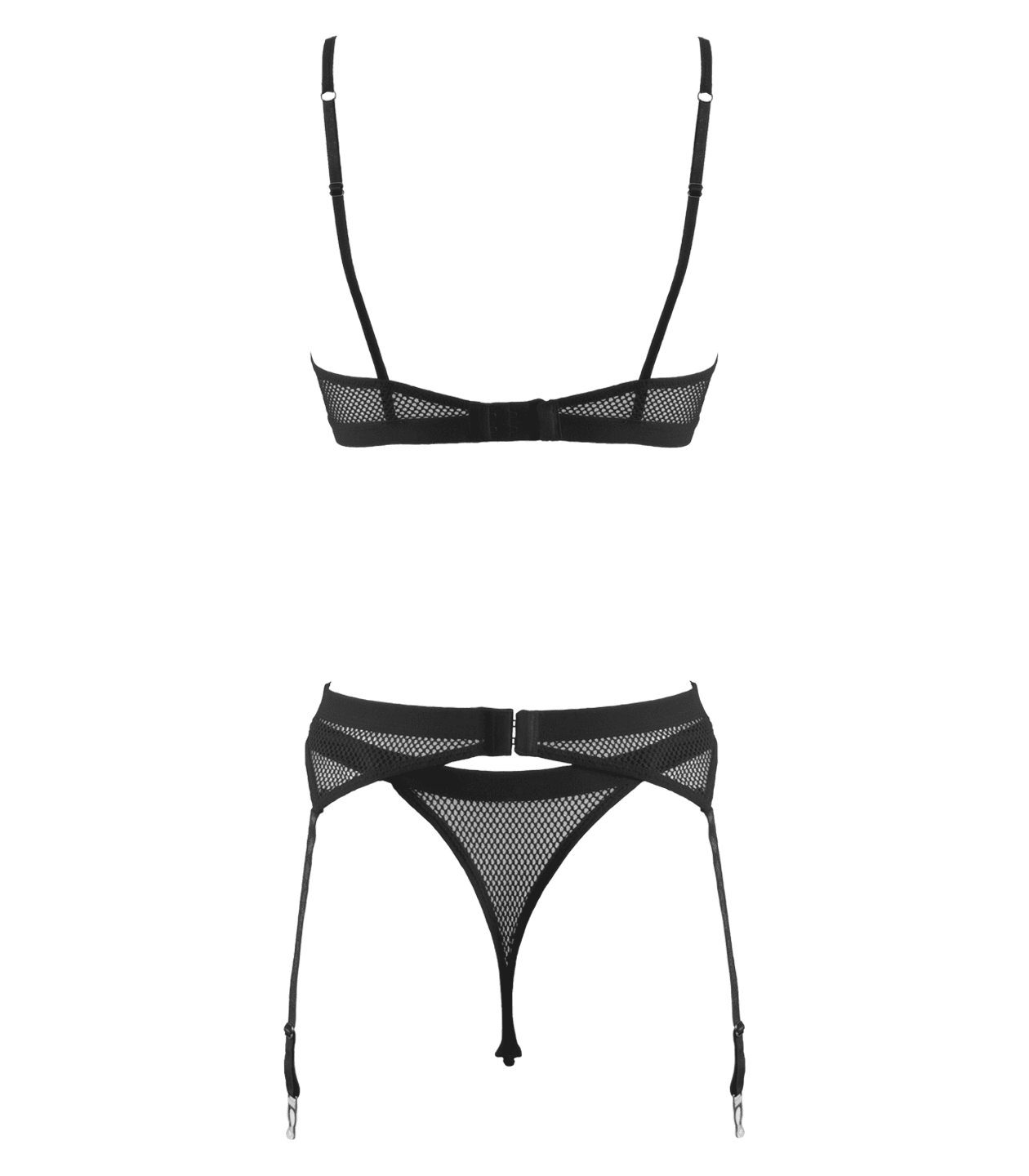 Muse Lingerie Fetish Play Sexy Bra and Panty Set Black Her Fetish