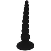 Bed Candy Medical Grade Silicone Anal Bead 20cm Black Anal Beads and Balls