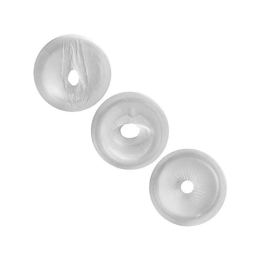 RoboSuck3 UR3 Male Masturbator Donut Set by Doc Johnson - Pumps, Extenders and Sleeves