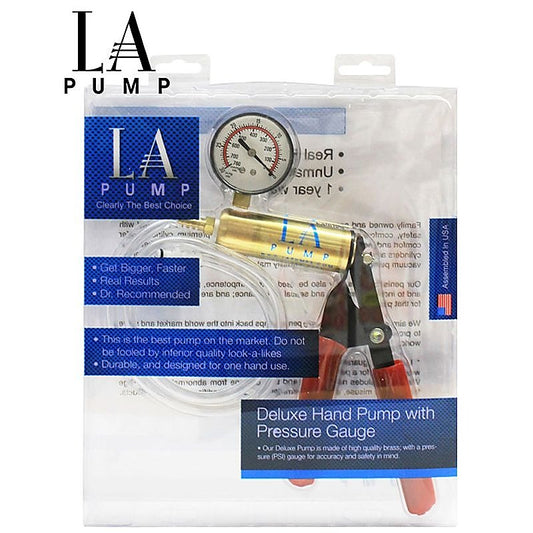 LA Pump Vacuum Hand Pump With PSI Meter - Penis Pumps And Stretchers
