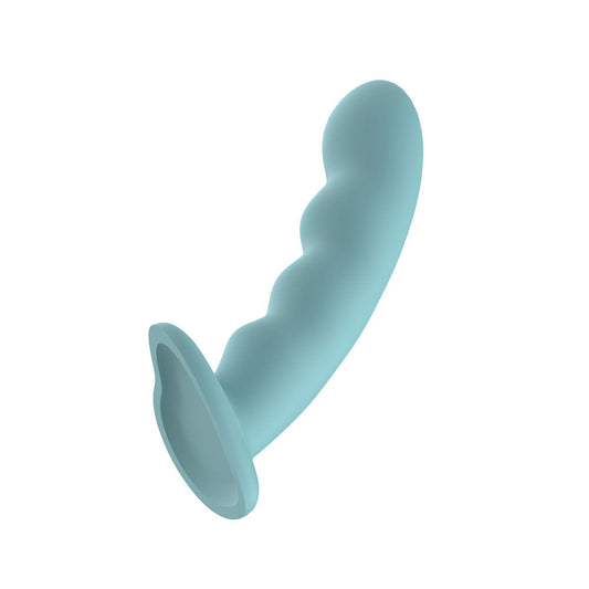 Passion Play Liquid Silicone Wavy Ridged Dildo - Realistic Dildos