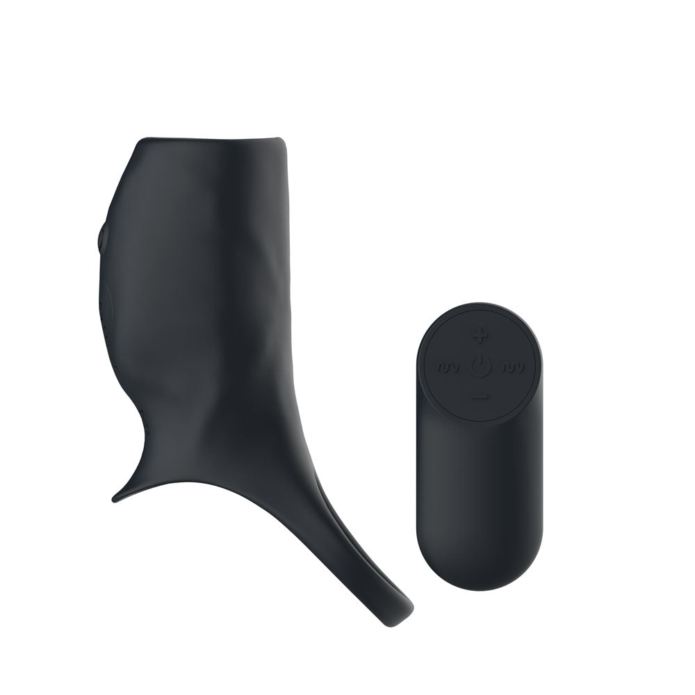 Passion Play Remote Control Vibrating Cockring Sleeve - Penis Sleeves and Extenders