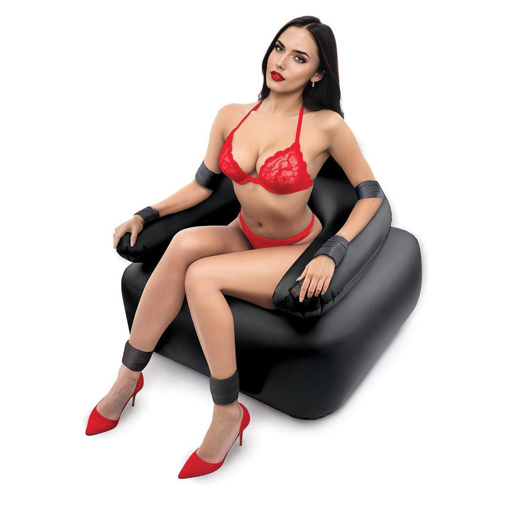 Xgen Whipsmart Inflatable Bondage Chair Vibrating Dong Sex Furniture
