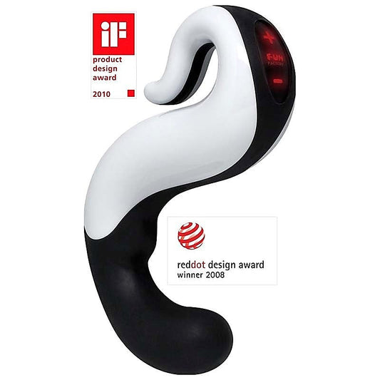Fun Factory Delight Sex Toy Black/White - Waterproof Vibrators