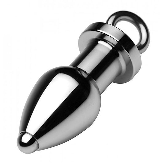 Arsenal Aluminum Tunnel Plug With Removable Core - Steel Sex Toys