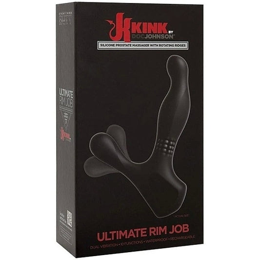 Ultimate Rim Job Silicone Prostate Massager with Rotating Ridges