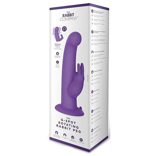 The G-Spot Rotating Rabbit Peg Purple - Rabbit Vibrators