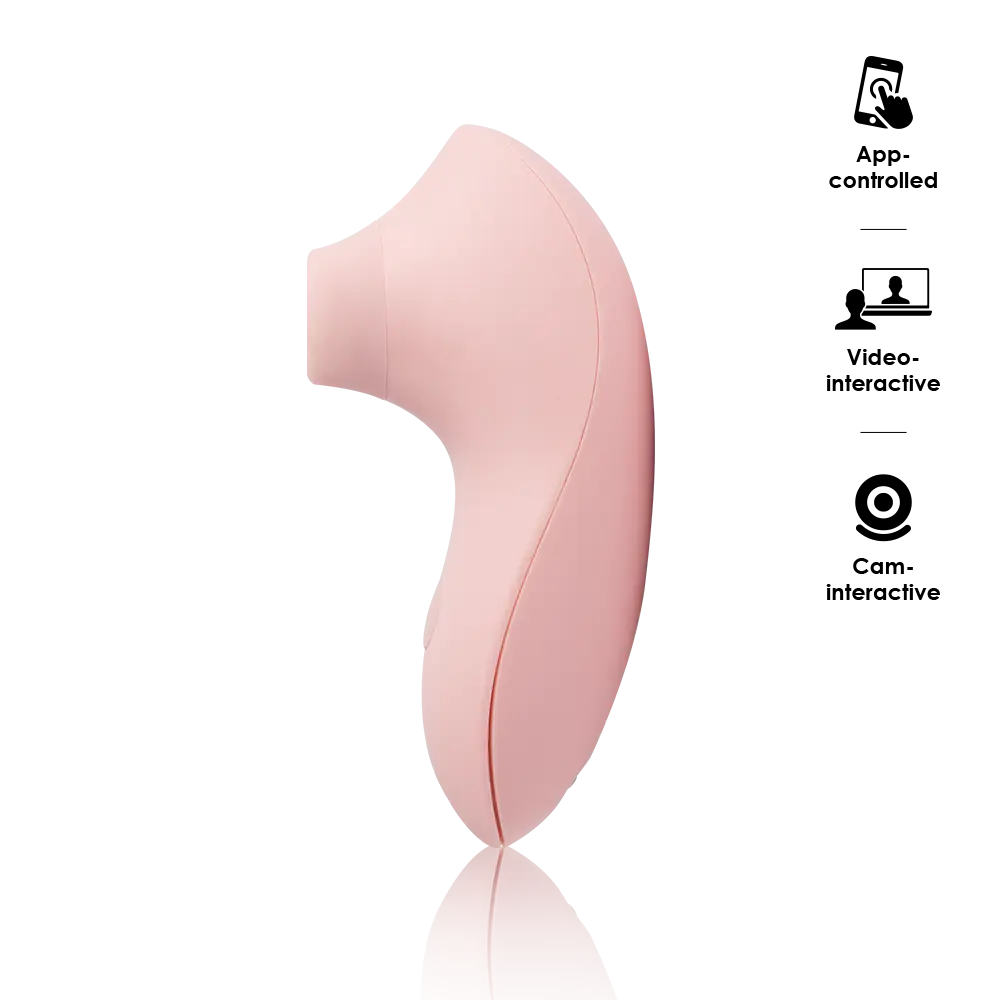 Svakom Pulse Lite Neo Pale Rosette Clitoral Stimulator Clit Ticklers and Pulsators