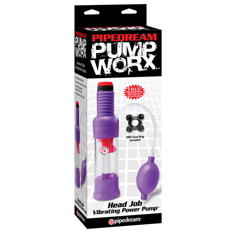 Pump Worx Head Job Vibrating Penis Power Pump Pumps, Extenders and Sleeves