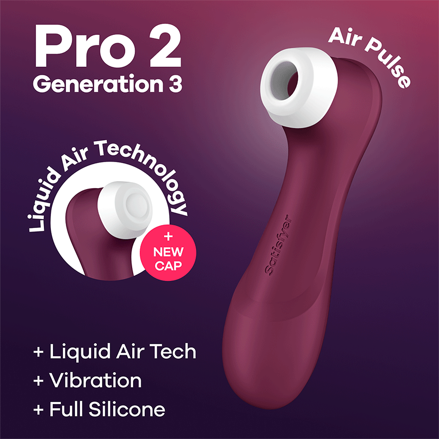 Satisfyer Pro 2 Generation 3 USB Rechargeable Clitoral Vibrator Clit Ticklers and Pulsators