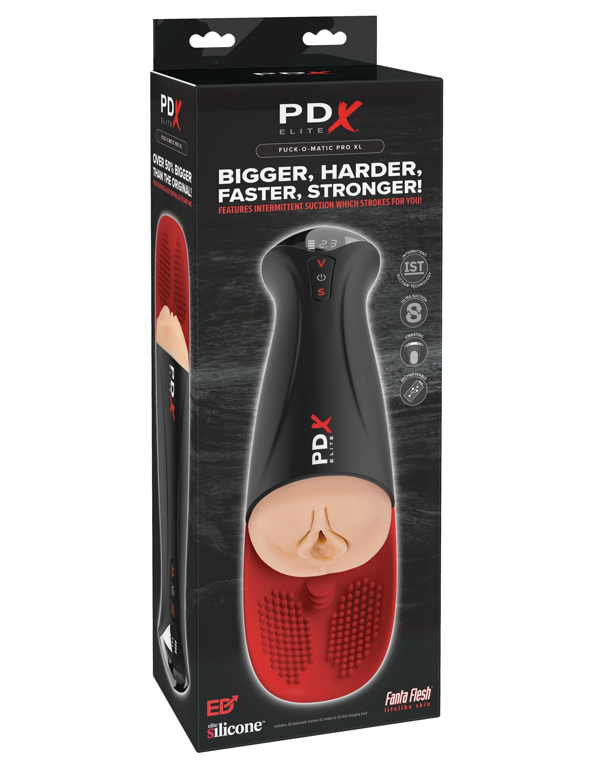 PDX Elite Fuck-O-Matic Pro XL Realistic Male Masturbator Masturbators and Strokers