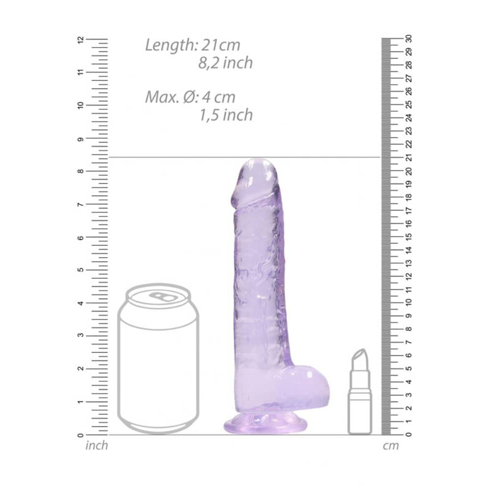 Shots Toys REALROCK 20.3 cm Realistic Dildo With Balls Realistic Dildos