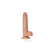 Shots Toys REALROCK Straight Realistic Dildo with Balls Tan Realistic Dildos