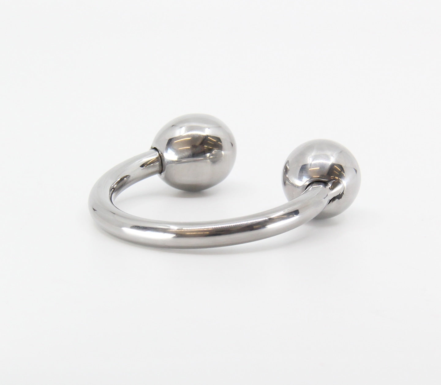 Love In Leather Stainless Steel Mens Glans Ring 50mm Steel Cock Rings