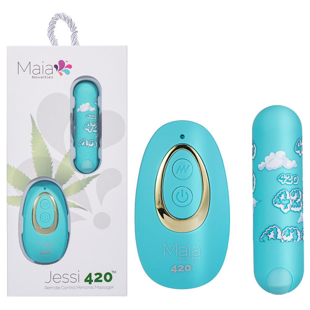 Maia JESSI 420 Remote USB Rechargeable Bullet Vibrator with Wireless Remote Bullet Vibrators