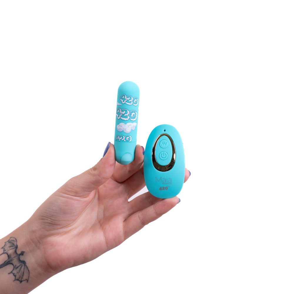 Maia JESSI 420 Remote USB Rechargeable Bullet Vibrator with Wireless Remote Bullet Vibrators