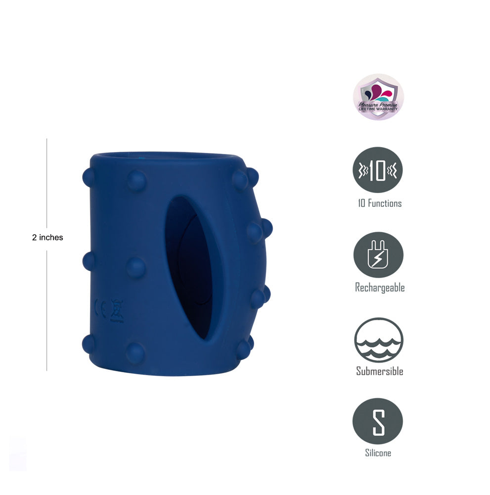 Maia ROMEO Rechargeable Vibrating Girth Enhancer Sleeve Penis Sleeves and Extenders