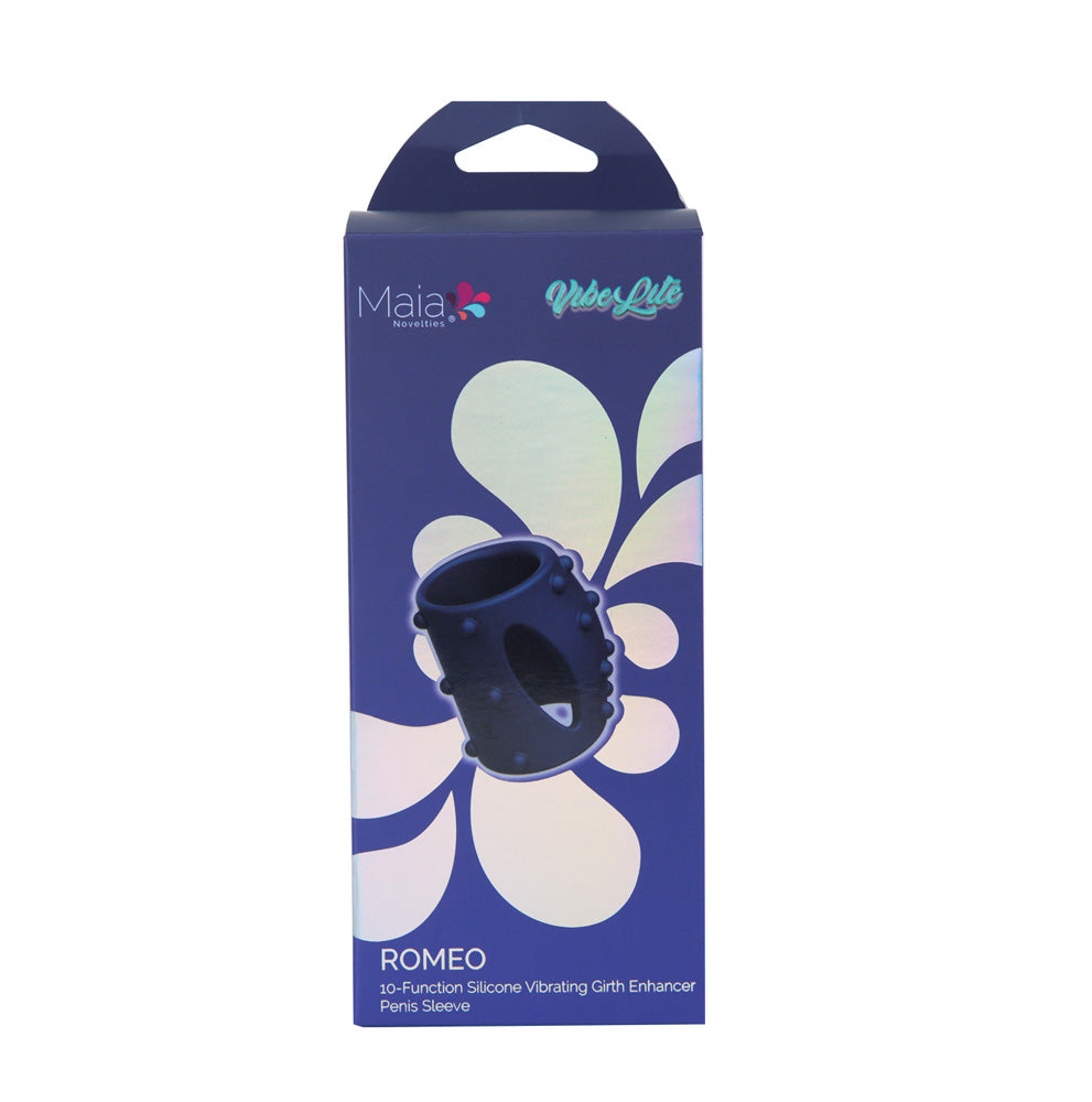 Maia ROMEO Rechargeable Vibrating Girth Enhancer Sleeve Penis Sleeves and Extenders